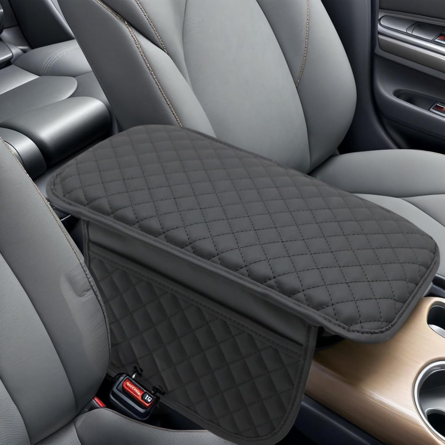 Comfortable Car Center Console Cushion Armrest Dog Cat Paws Protect Cover