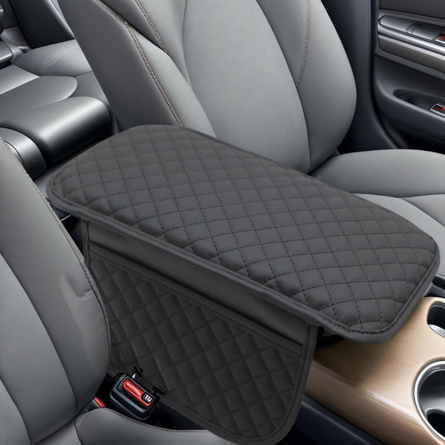 Comfortable Car Center Console Cushion Armrest Dog Cat Paws Protect Cover