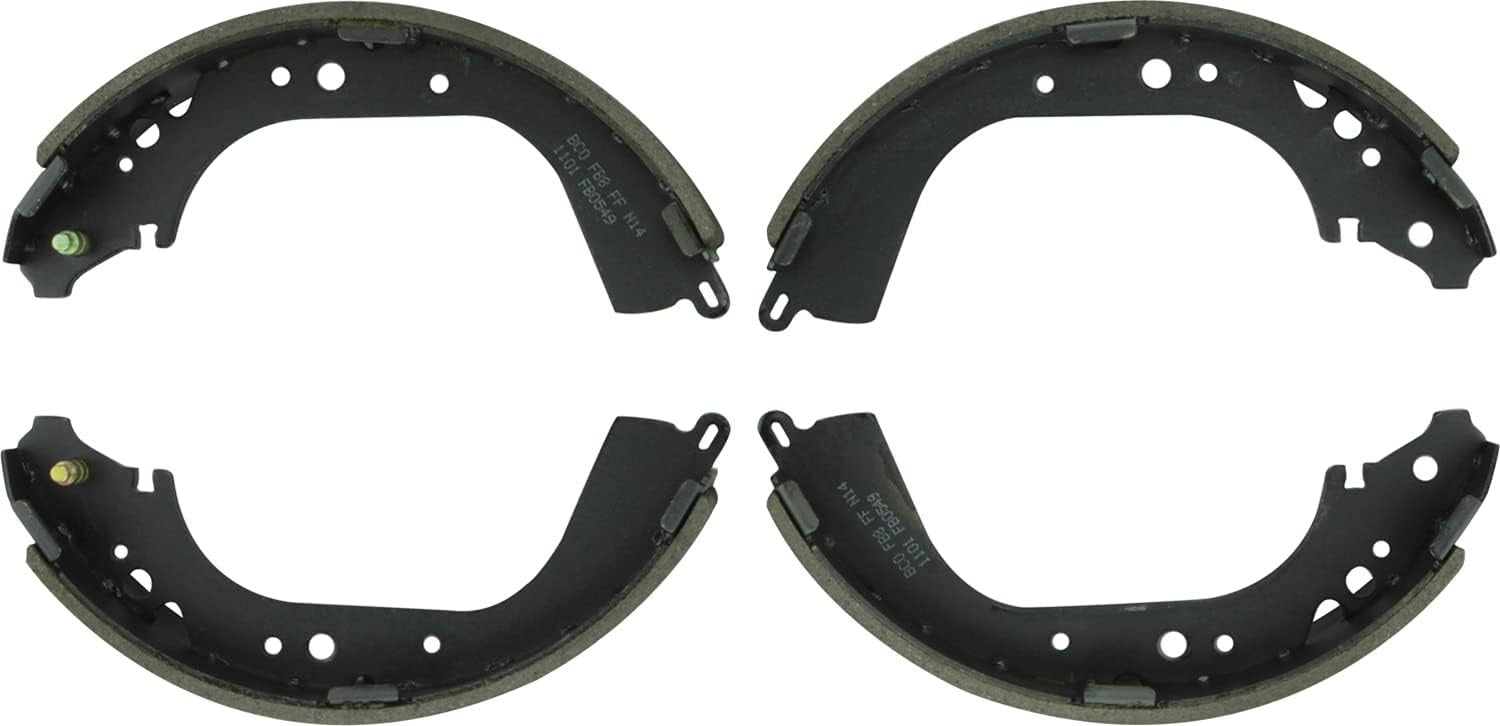 BS549 Blue Drum Brake Shoe Set with Select Toyota Land Cruiser, T100; REAR