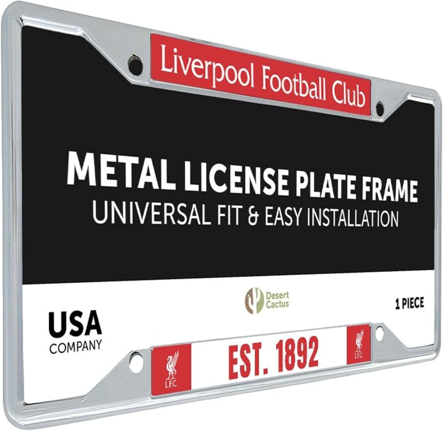 Liverpool FC Car Accessories Football Soccer Metal License Plate Frame