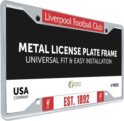 Liverpool FC Car Accessories Football Soccer Metal License Plate Frame