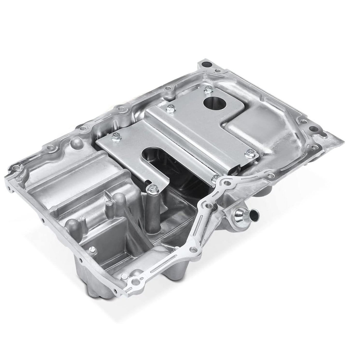 Engine Oil Pan Sump with Drain Plug Compatible with Mazda 3 2004-2005 L4 2.0L