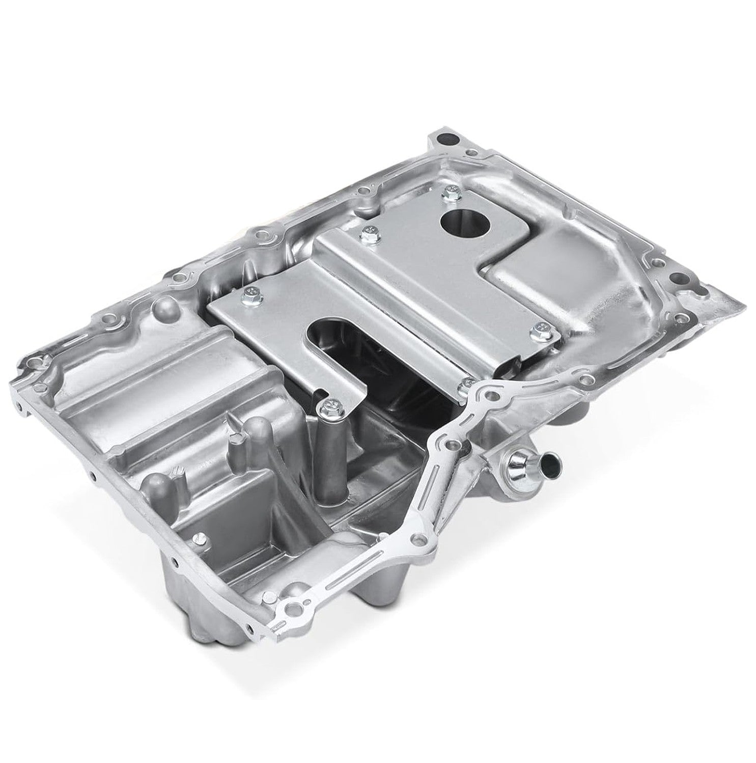 Engine Oil Pan Sump with Drain Plug Compatible with Mazda 3 2004-2005 L4 2.0L