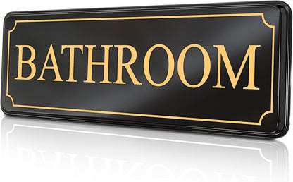 Bathroom Door Signs for Home Office and Business - Restroom Sign cute bathroom