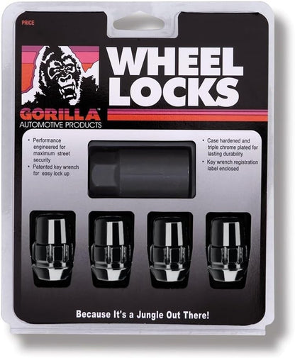 Automotive 71681NBC Acorn Black Chrome Wheel Locks (1/2" Thread Size)
