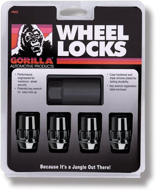 Automotive 71681NBC Acorn Black Chrome Wheel Locks (1/2" Thread Size)