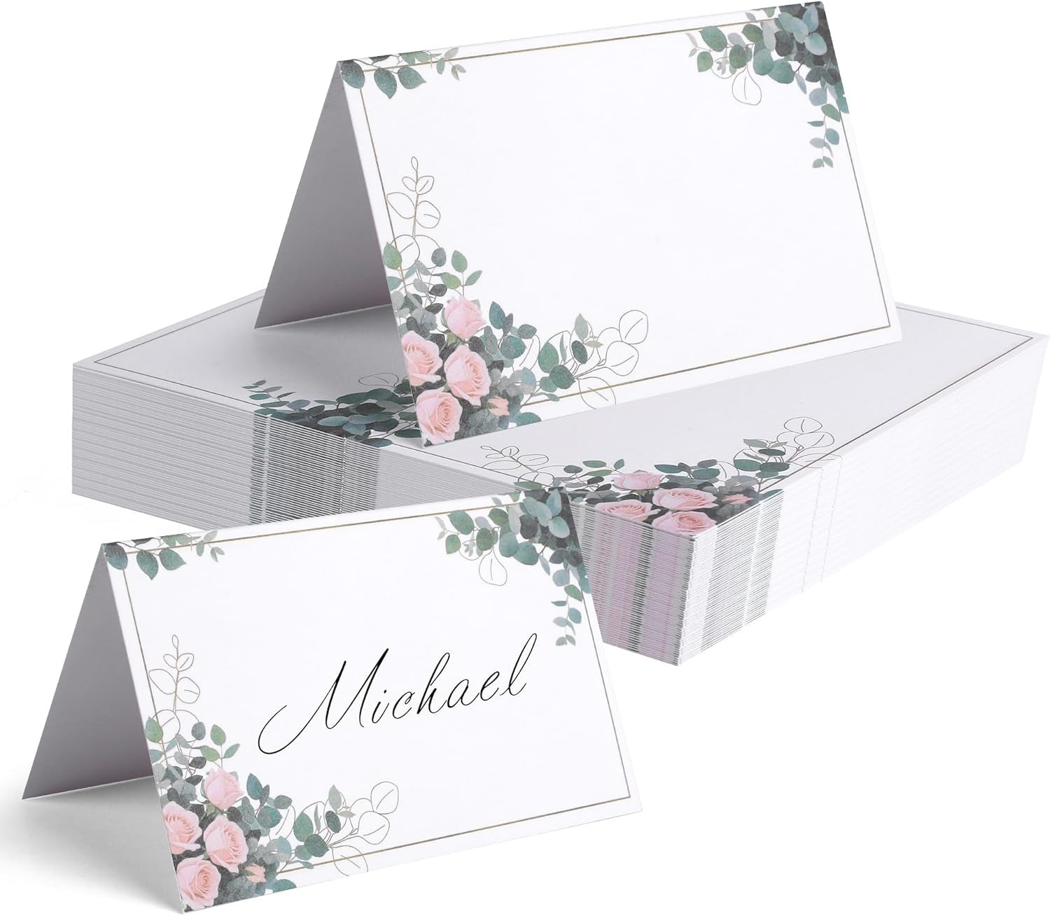 Christmas Place Cards for Table Setting Eucalyptus 25 pack Random style shipping