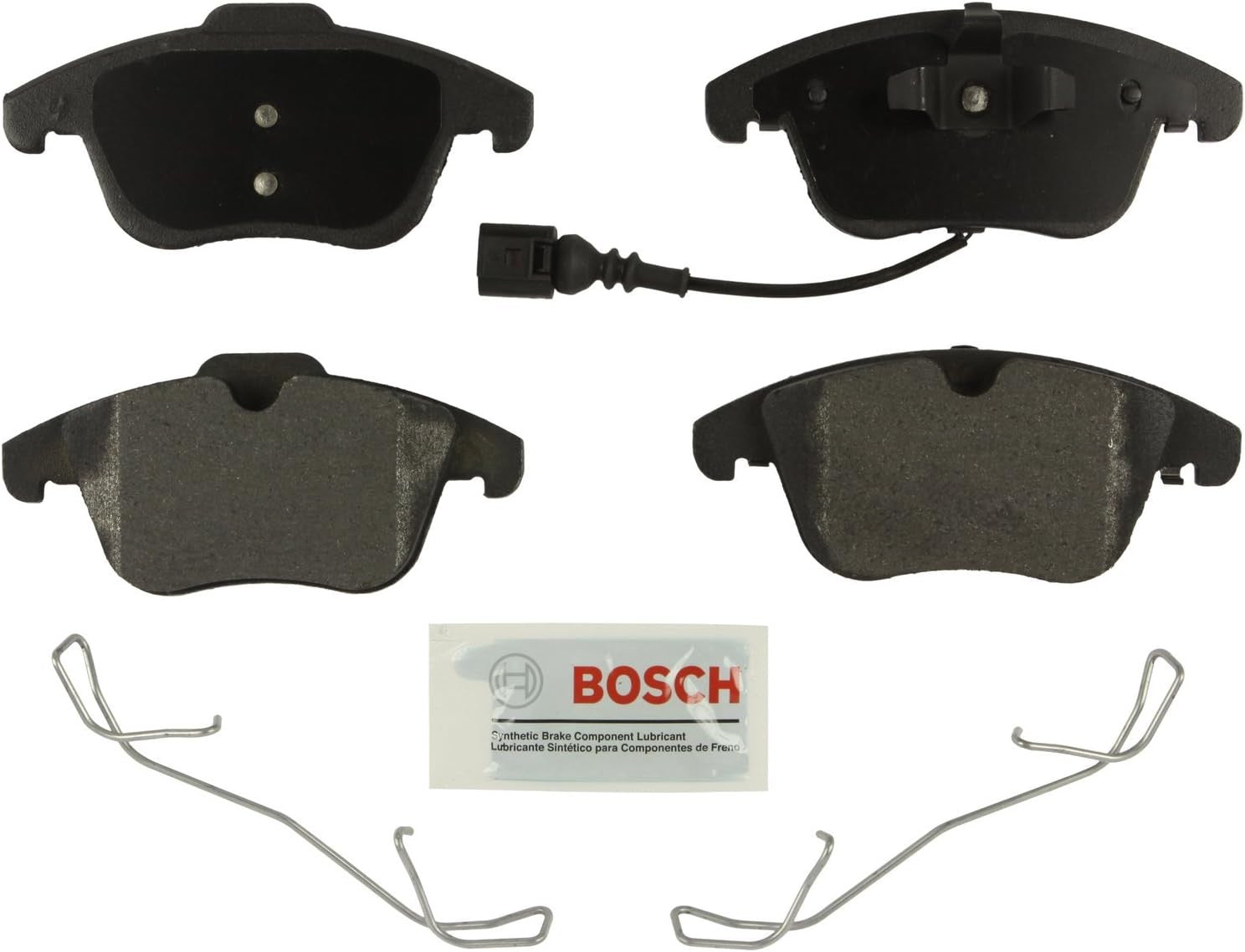 BE1375H Blue Semi-Metallic Disc Brake Pad Set With Hardware With Select Audi Q3