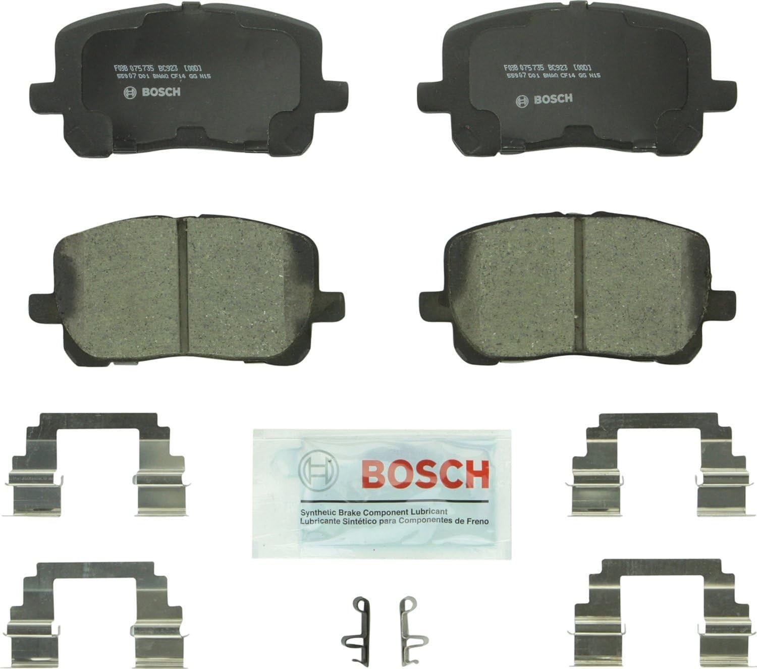 BC923 QuietCast Premium Ceramic Disc Brake Pad Set with Select Pontiac Vibe