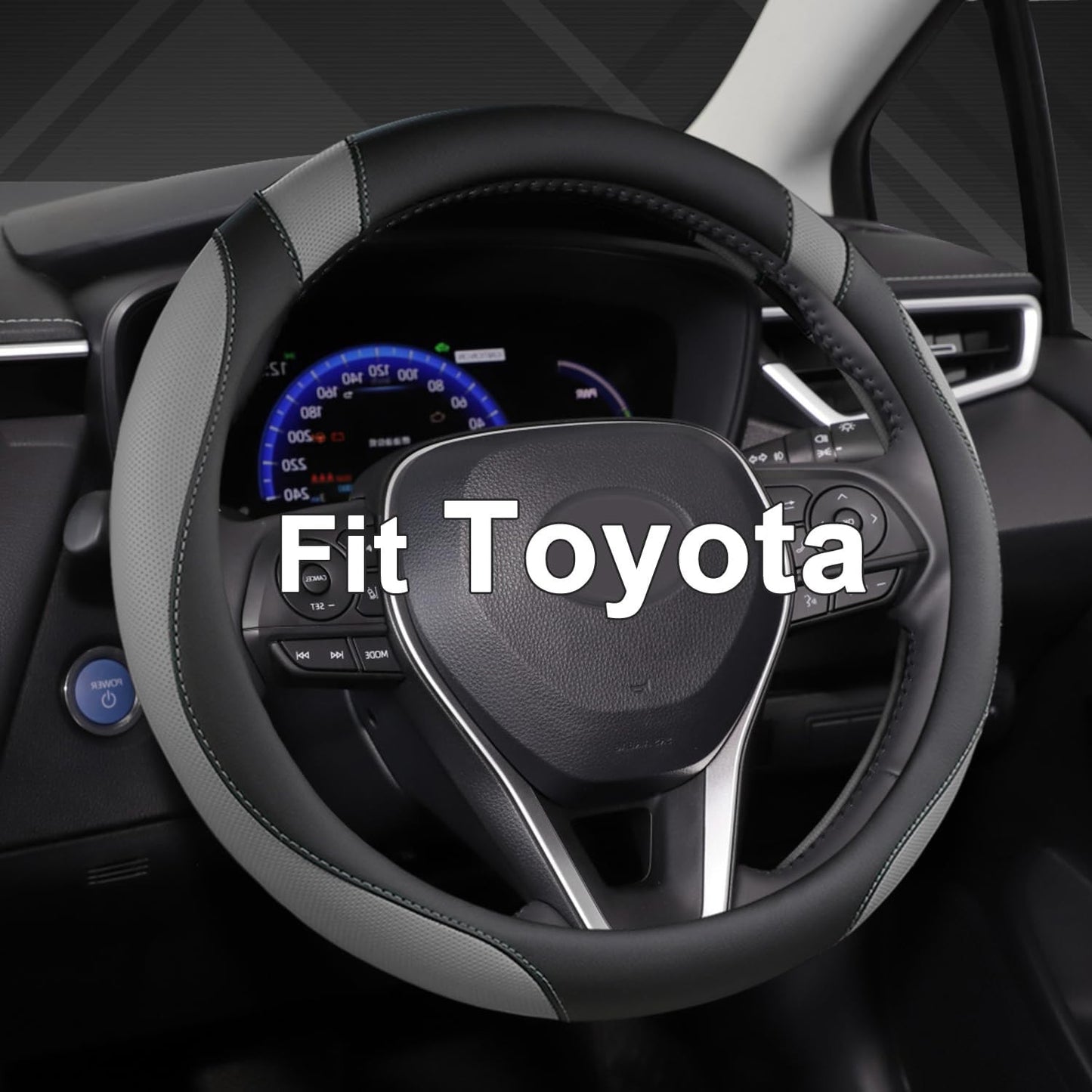 Customized Auto Car Steering Wheel Cover Toyota Rav4 Corolla Camry Highlander