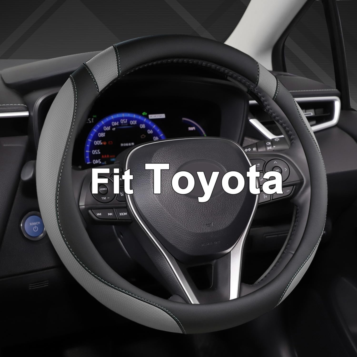 Customized Auto Car Steering Wheel Cover Toyota Rav4 Corolla Camry Highlander