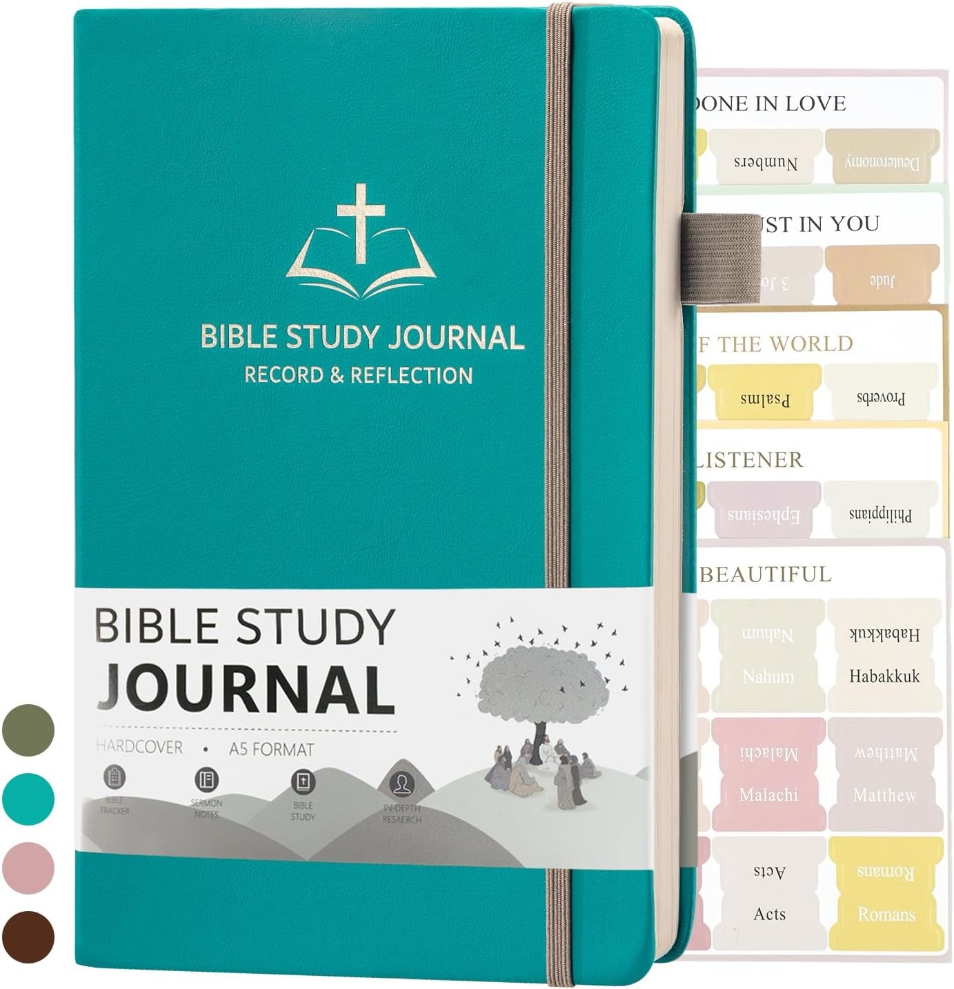 Daily Christian Bible Study Journal for Women & Men, 8.27x5.83” A5 Hardcover