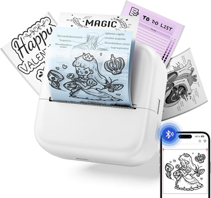 Print Pods Mini Sticker Printer, Sticker Printer, Mini Printer for Study Notes