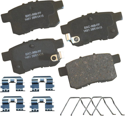 SBC1451 Ceramic Rear Brake Pads for Acura TSX 2014-2009, Honda Accord 2017-2008