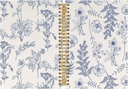 Vintage Flower Journal Notebook Aesthetic Botanical Floral Notebooks 5.5"x8.3"
