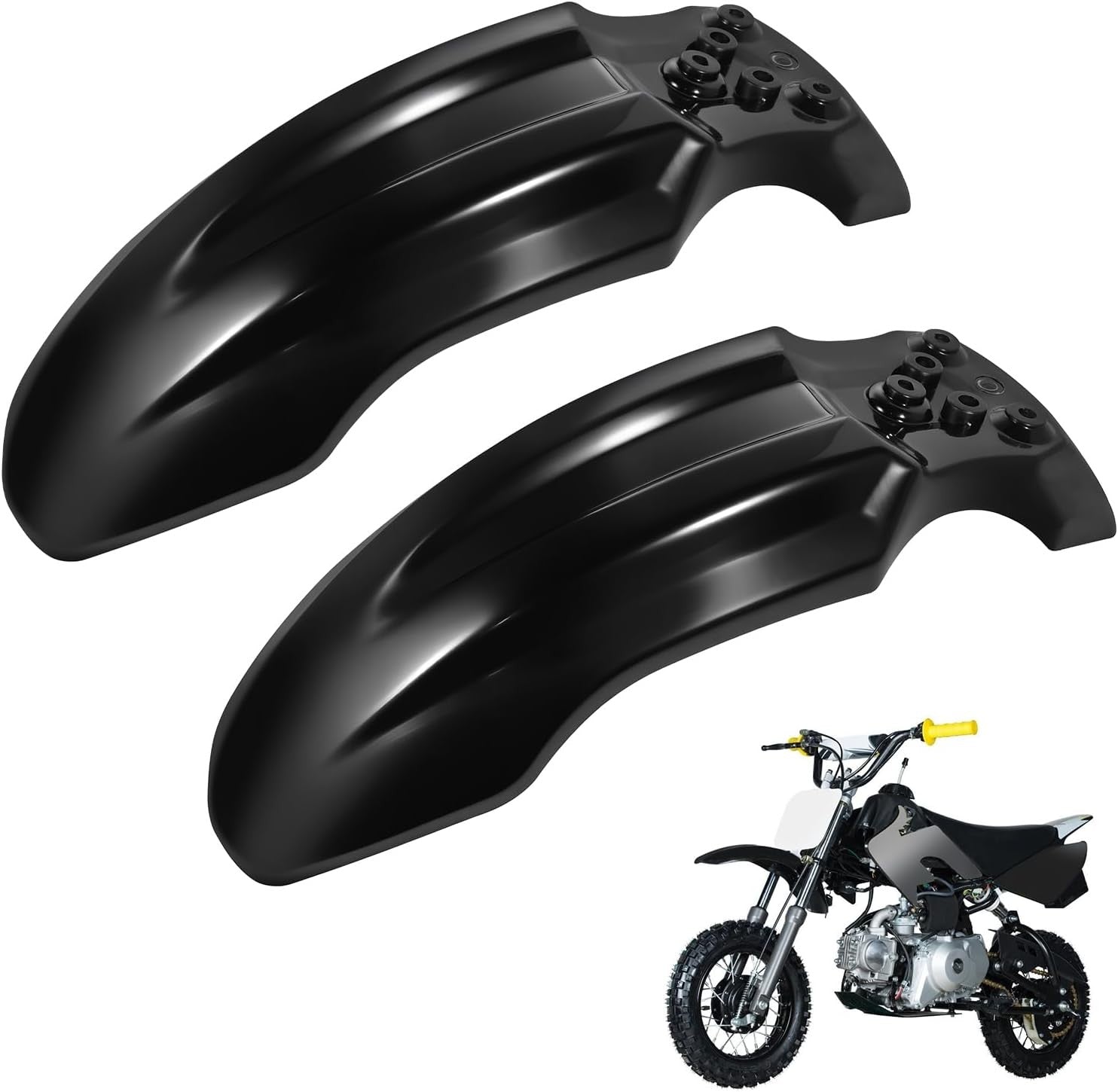 2Pcs Motorcycle Front Wheel Mudguard with CRF50 Style 125CC Pit PRO Trail Dirt