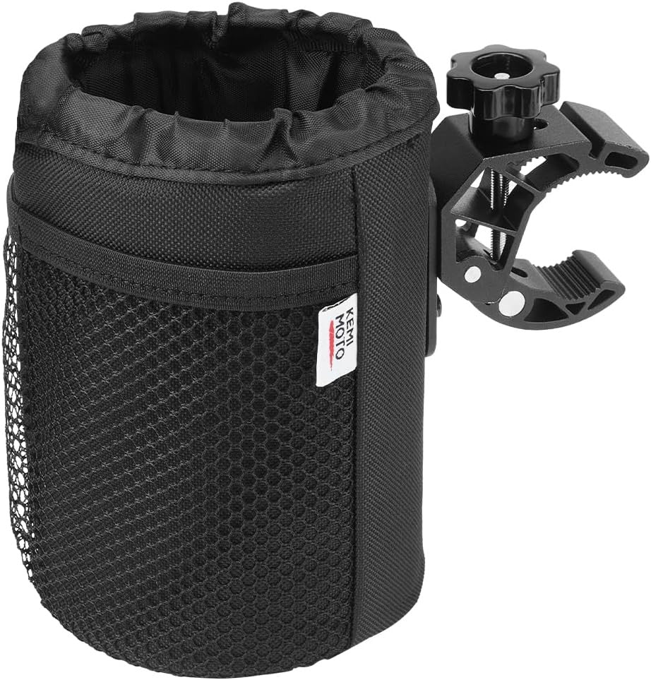Motorcycle Cup Holder, Oxford Fabric Motorcycle Drink Holder with 0.6"-1.5"