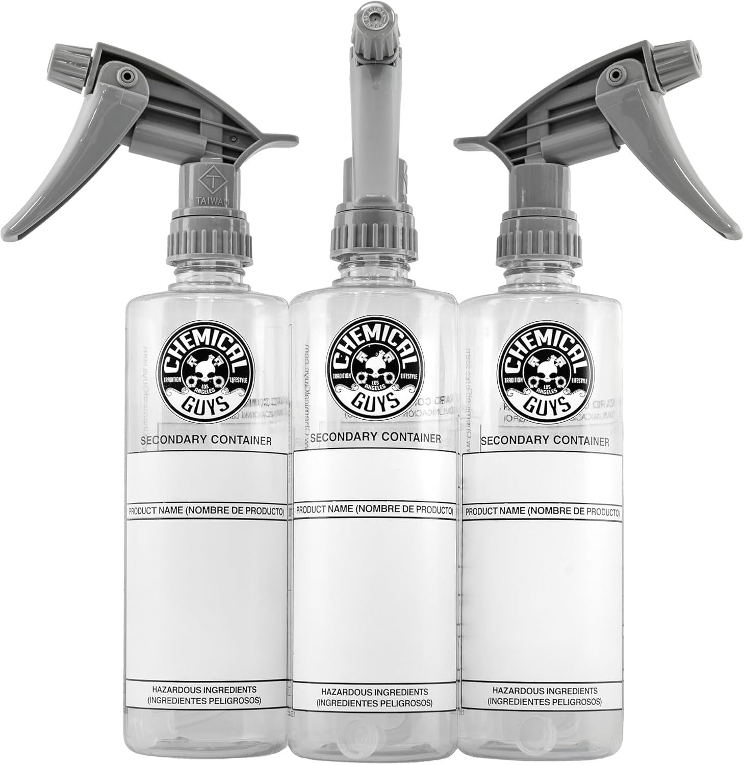 ACC138 Secondary Container Dilution Bottle with Heavy Duty Sprayer, 16 oz 3 Pack