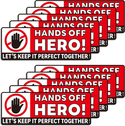 10pcs Do Not Touch Stickers 8.66x3.15in Vinyl Self-Adhesive Do Not Touch Warning