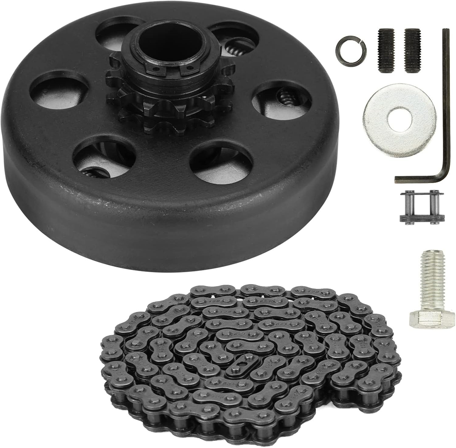 Go Kart Clutch for 2-6.5HP Engine 3/4" Bore 12T with 35 Chain Centrifugal Clutch