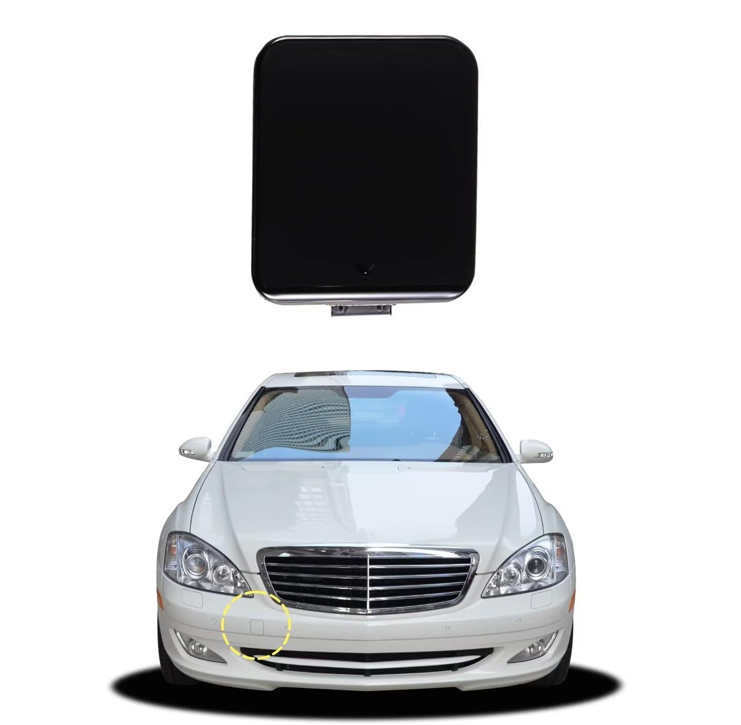 Car Front Bumper Tow Hook Cover with Mercedes-Benz S Class W221 S280 2007-2009
