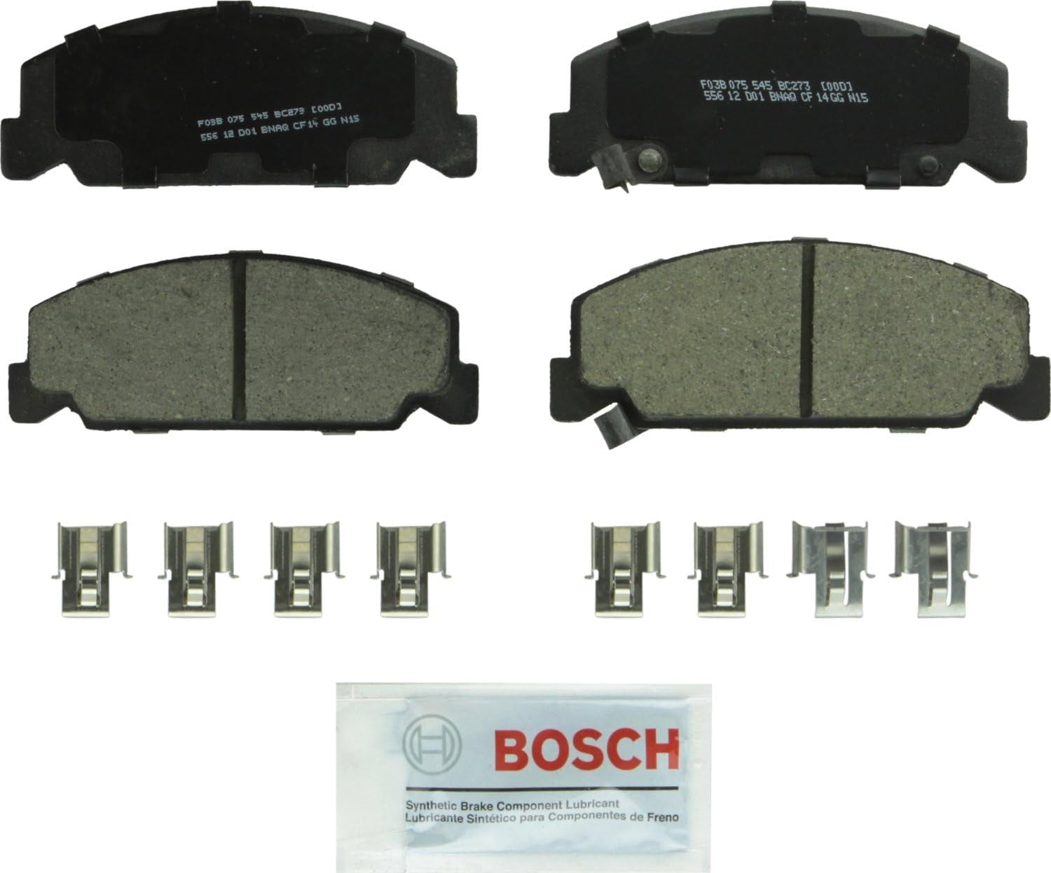 BC273 QuietCast Premium Ceramic Disc Brake Pad Set for Select Honda Accord Civic