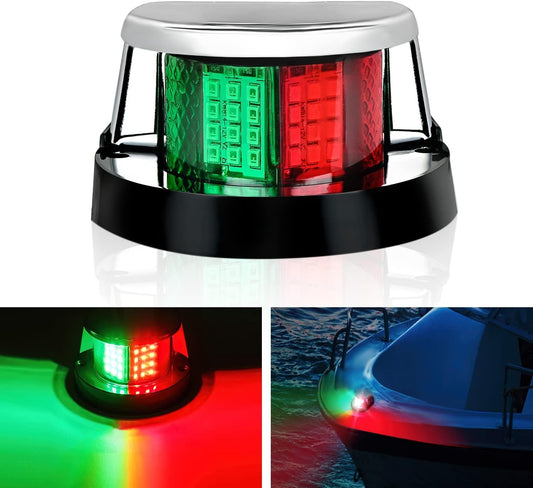 Marine Boat Navigation Light 24LED Red Green LED Port Starboard Signals Bow