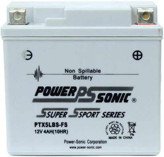 (PTX5LBS-FS) Sealed Maintenance Free Powersport Battery