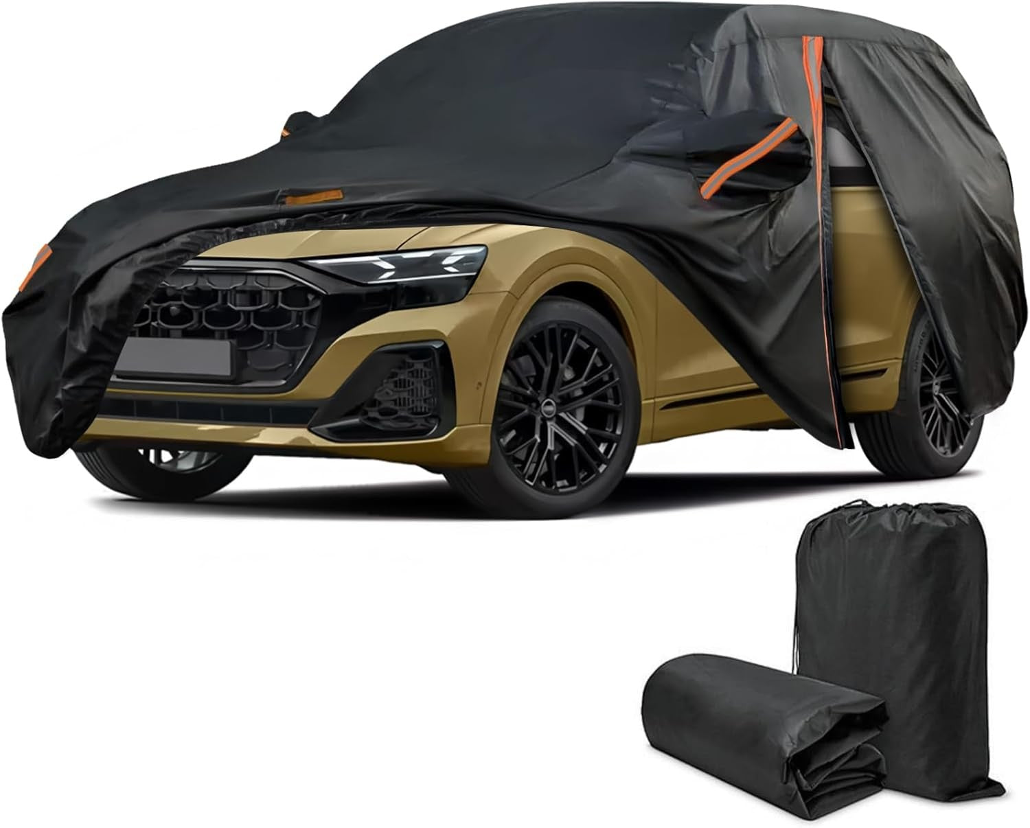 Car Cover for Audi Q8 2019-2025, SUV Full Car Cover Waterproof All Weather