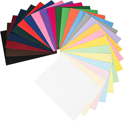 25 Colors 50Sheets 65lb / 180GSM Multicolor Cardstock Paper – Premium Heavy