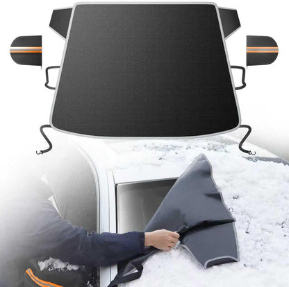 [2026 Upgraded] Car Windshield Cover for Ice and Snow [700D Waterproof Fabric]