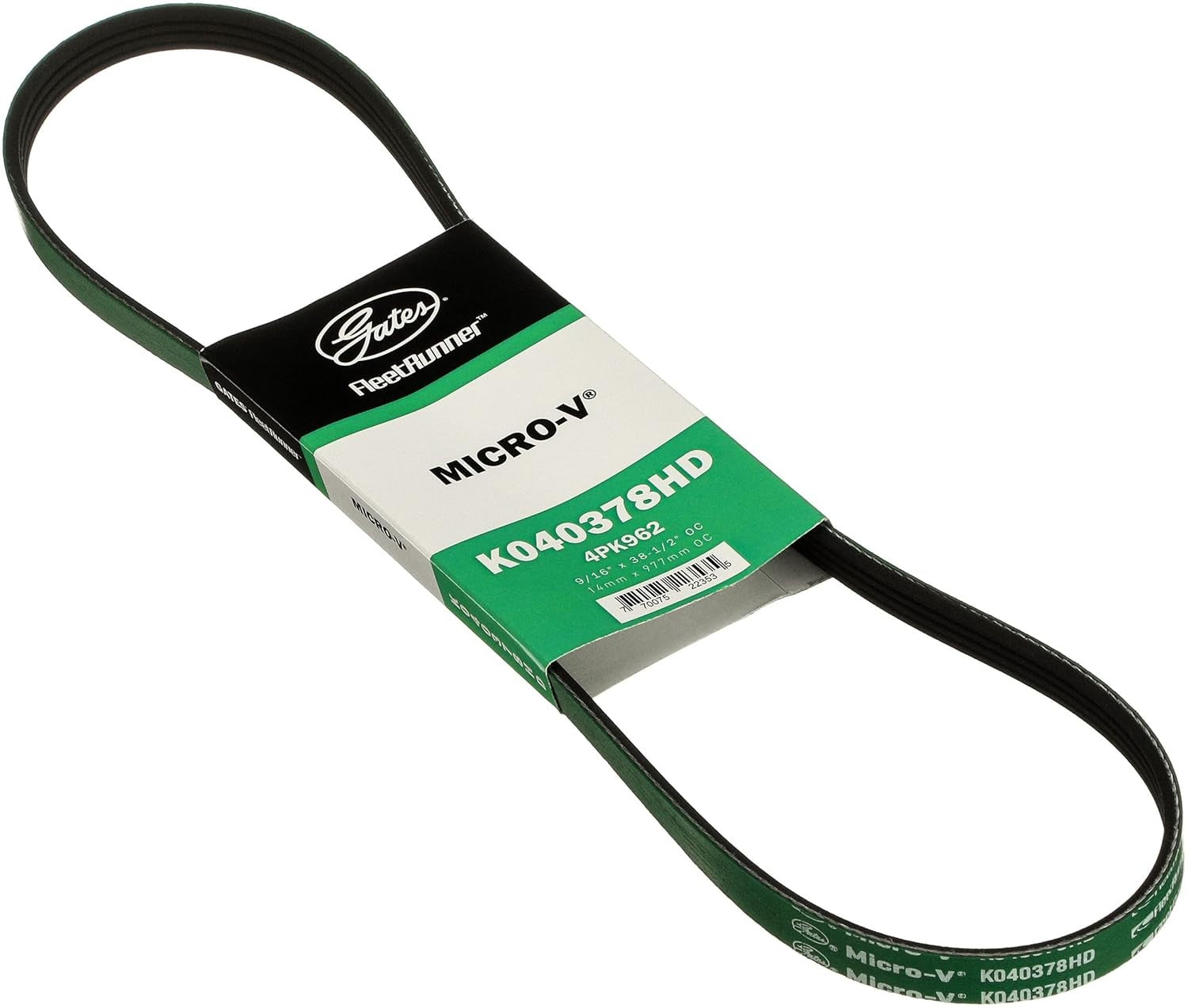 K040378HD FleetRunner Micro-V Serpentine Drive Belt