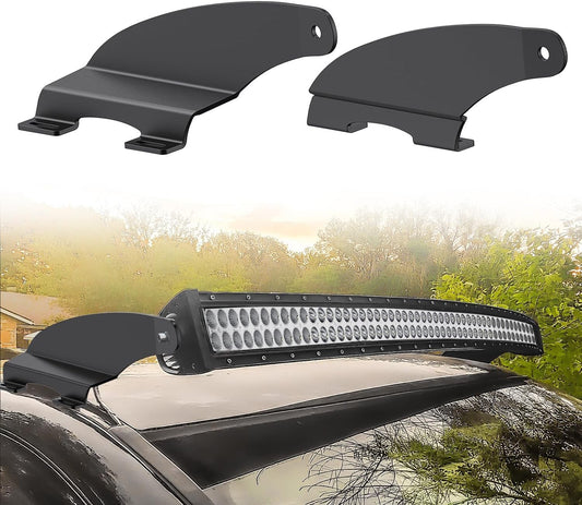 52 inch Curved LED Light Bar Bracket Mounting Upper Windshield Roof Cab Brackets