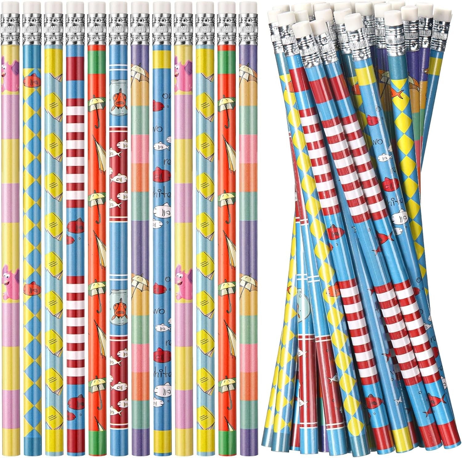 120 Pcs Dr. Party Favor Pencils Bulk with Erasers Dr. Party Gifts Accessories
