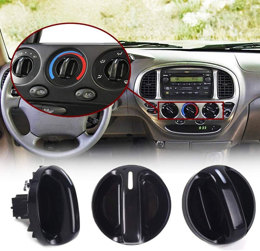 3Pcs Tundra AC Knobs Replacement with 2000-06 Toyota Tundra A/C Air Conditioner