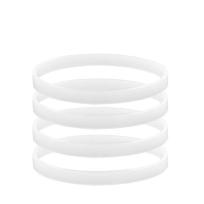 4 Pack Rubber Gaskets Replacement Seal White O-Ring for Ninja Blender