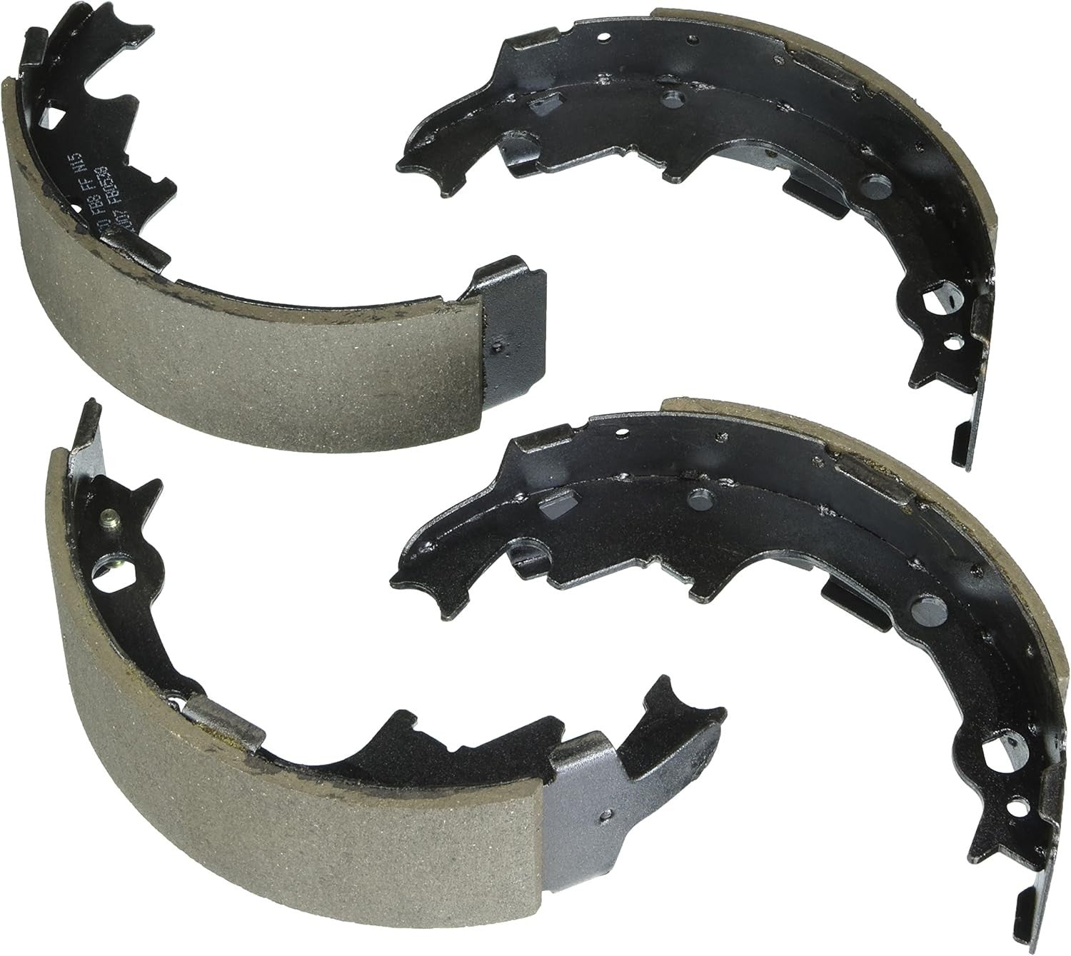 BS538 Blue Drum Brake Shoe Set With Select Chrysler Town & Country Dodge Caravan
