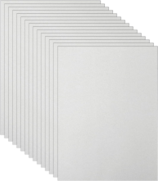 100 Sheets Grey Cardstock 8.5 x 11 Certificate Paper, 75lb Thick Gray Card